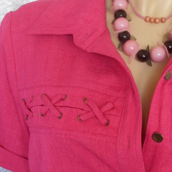 Nwt PATCHINGTON Indian Pink Jacket Top Sz M - Picture 2 of 7